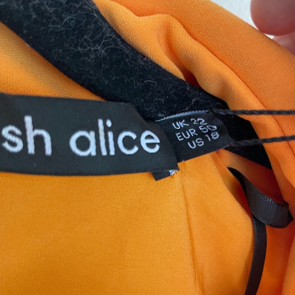 Lavish Alice Plus wrap blazer dress in orange - Picture 3 of 4